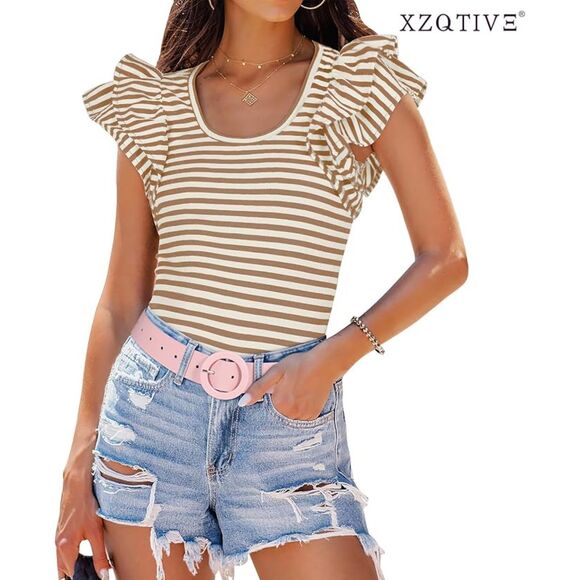 Candy Color Round Buckle Ladies Belt, 15E-179BELT002 - Picture 2 of 3